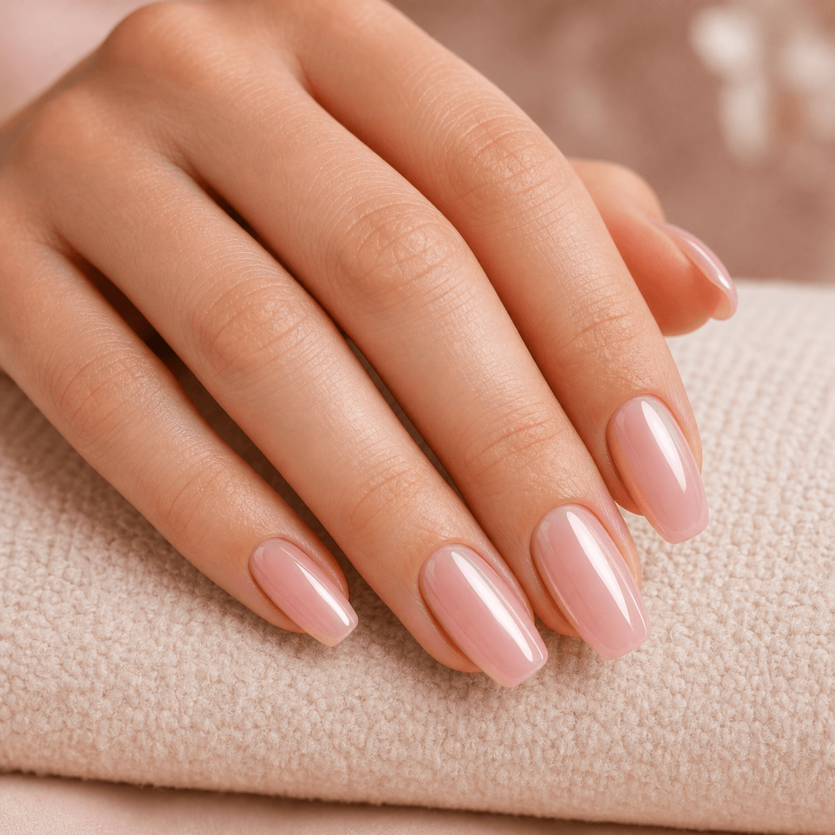 Glazed rose nail set